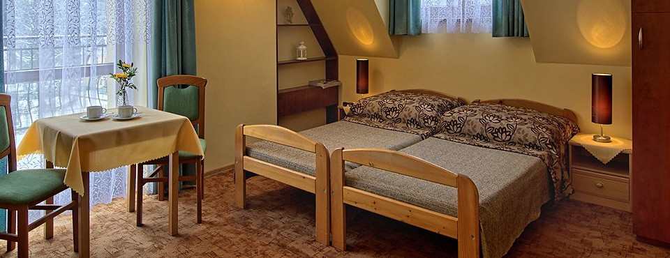 Wygodne i przestronne pokoje